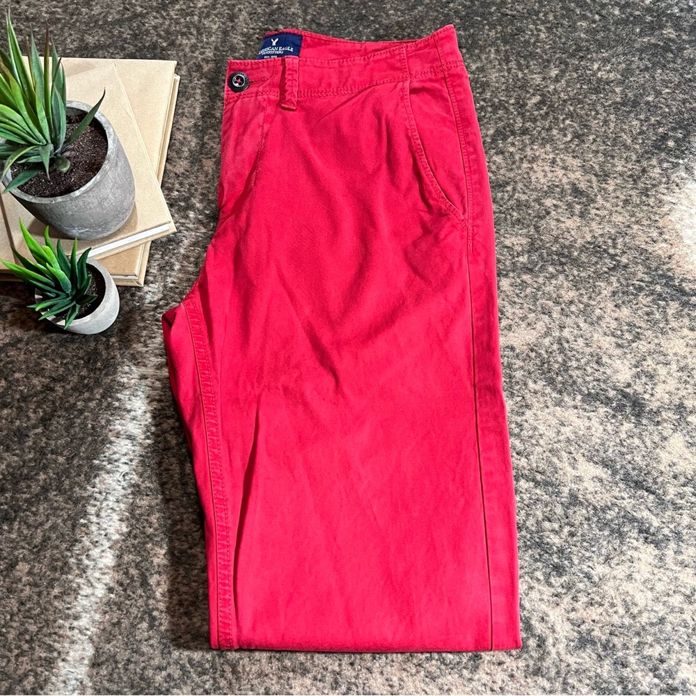 Men's American Eagle Outfitters Red Chinos